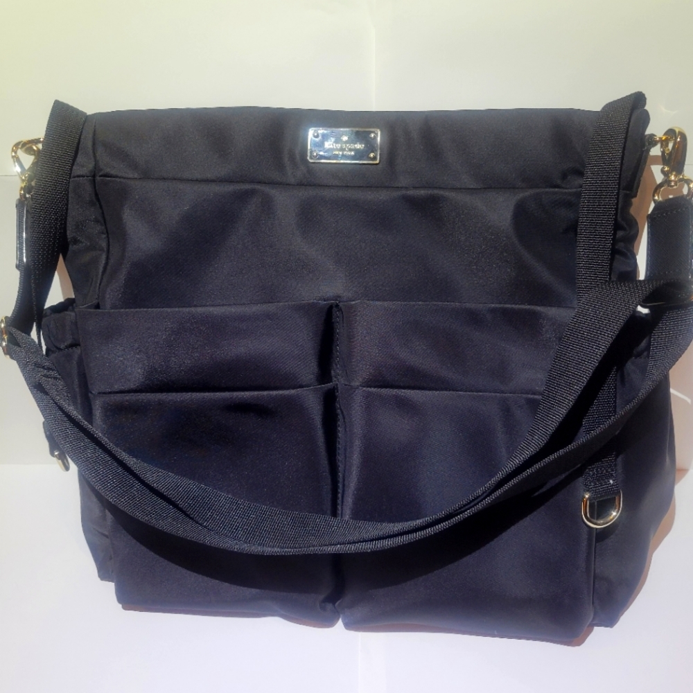 Kate Spade nylon diaper bag in excellent condition. New without tags.  Approxima